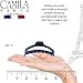 Camila Paris CP3223 French Hair Clip for Women, Small Narrow, Open, Girls Hair Claw Clips Jaw Fashion Durable and Styling Hair Accessories for Women, Strong Hold No Slip Grip, Made in France