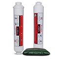 LiquaGen - Replacement Kit for 4 Stage Portable Inline RO/DI Systems (Inline Sediment, Inline Carbon, & 9 oz. DI Resin)