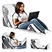 Gleur Bed Wedge Pillow Post Surgery- Memory Foam Bed Pillow for Sitting Up Adjustable Incline for All Sleeping, Sitting Positions, Includes a Desk Pillow Patent Pending