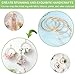 SRTSTR 12 Stück Holzringe zum Basteln 15cm Traumfänger Ringe Holzringe Makramee Ringe Holzreifen zum Basteln Bambus Floral Hoop für Blumenkranz Hochzeitskranz Deko und Wandbehang DIY Handwerk