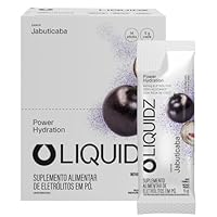 LIQUIDZ® - Eletrólitos Zero Açúcares - Sabor Jabuticaba - Kit 1 Caixa - 14 sachês