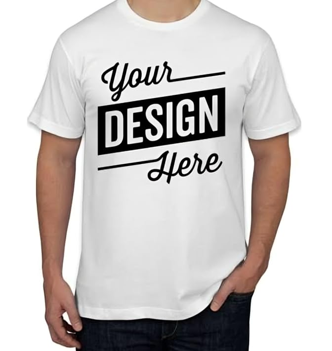 CustomCustom Design White T-Shirt, Polyster