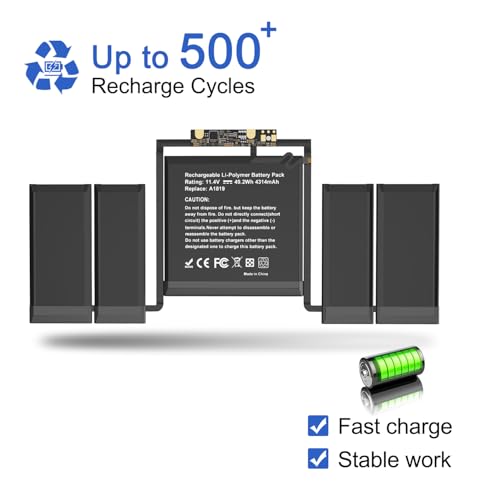 Image of JOTACT A1819 A1706 49.2Wh Laptop Battery Compatible with MacBook Pro 13 inch A1706 Late 2016 Mid 2017 EMC 3071 3163 MNQF2LL /A MNQG2LL /A MLVP2LL /A MNQF2LL /A MNQG2LL /A 11.4V