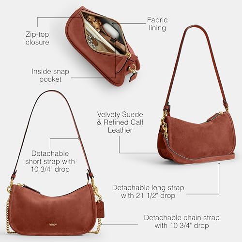 Image of Coach Women's Natural Grain Leather Waverly Bag