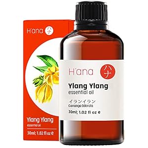 H’ana Aceite esencial Ylang-Ylang para difusor – Aceite esencial Ylang Ylang grado terapéutico 100% puro y natural para…