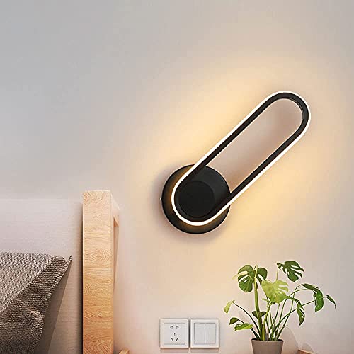 Lámpara de pared interior giratoria 330° de 12W con diseño geométrico ajustable 4