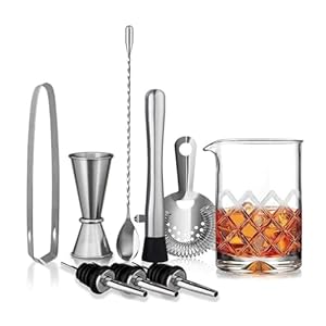 Xhzmdwou Deluxe 9-teiliges Cocktail-Set