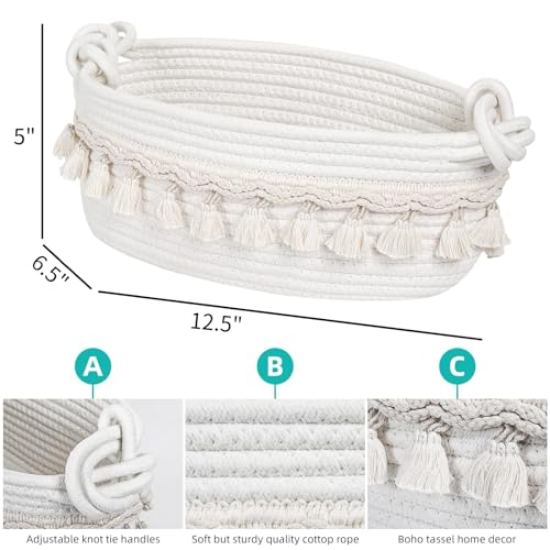 image for Followarm Small Basket for Gifts Empty, Woven Basket for Storage Cute 
