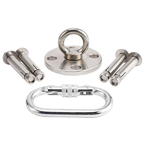 YaeMarine Steel Ceiling Hook Heavy Duty Hanger & Swivel Hook Snap with 4