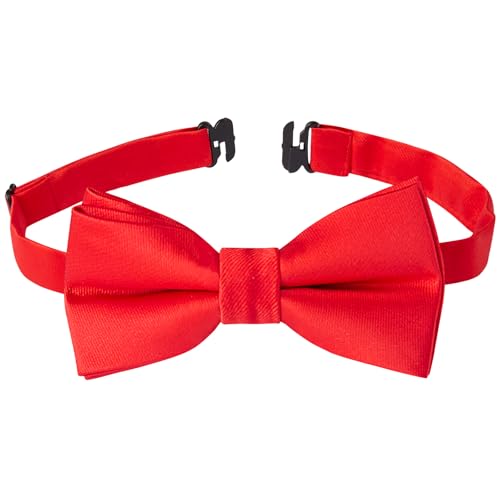 Image of HISDERN Bow Ties for Boys Pre Tied Toddler Bow Tie Adjustable Kids Bowties Clip On Fun Patterned Bowties for Wedding Party