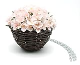 -Talla:20x20x20cm. Flores artificiales para interiores o para decoración de bodas con maceta.