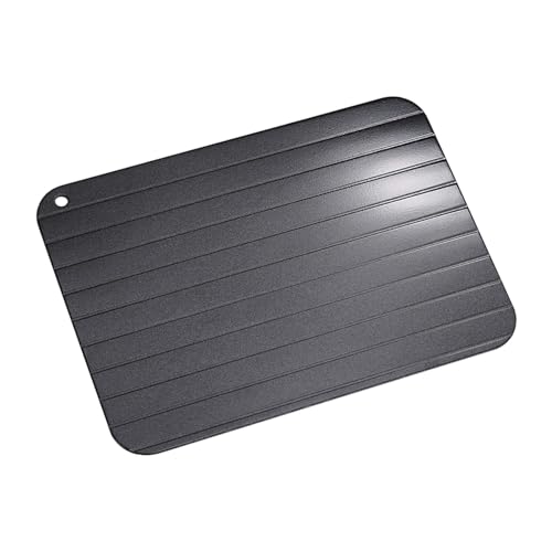 Defrosting Tray Defrost Plate Thaws Rapid Defrost Tray Quick Defrost Board Faster Defrosting Frozen Food Defrosting Plate Aluminium Meat Board for Home Kitchen Cooking 30*20CM