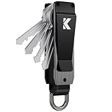 Keymarx Key Organizer for Men Compact Key Holder Minimalist Key Case Metal Key Chain Key Holder for Keychain Secures 2-5 Keys
