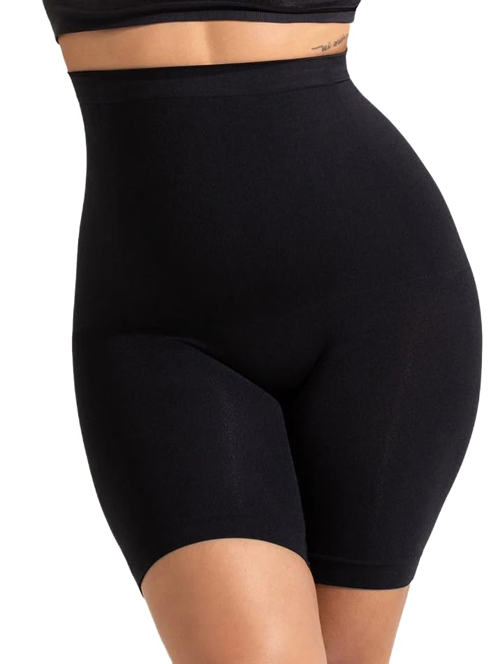 texello High Waist Tummy Control Shapewear Shorts | Body Shaper for Women | Tummy Tucker| Seamless Body Shaper | Shorts Under Dress | Comfortable | Breathable | Free Size 35 to 75 KG-picture-30