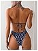WDIRARA Women's Polka Dots Bikini Set Halter Triangle Swimsuit 2 Piece Bathing Suit Blue XX-Small