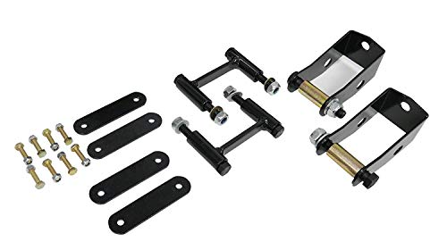 Freedom OffRoad 2-4” Front and Rear Shock Extenders + Brake Line Brackets For Wrangler JK 2007-2018