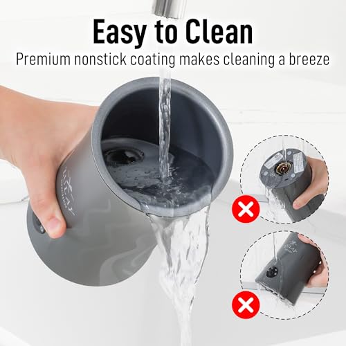 Image of Zulay 4-in-1 Milk Frother and Steamer - Automatic Hot and Cold Foam Maker with Auto Shut Off & Temperature Control for Coffee, Latte, Cappuccino, Hot Chocolate - Gray