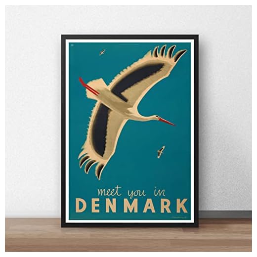 Danmark vintage affisch / Danmark resa / dansk affisch / dansk gåva / Demark gåva / reseaffisch / vintage resor / present till resenärer