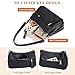 Over Earth Genuine Leather Handbags for Women Crossbody Purse Ladies Small Hobo Shoulder Bag(O111-2E Black)