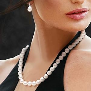 Sautoir Long En Perles De Culture De Haute Qualité - Blanc, Perles Oblongues 6mm - Longueur 70cm - Neuf Sans Emballage