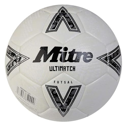 Ballon de foot futsal Mitre taille 4 avec rebond contrôlé et trajectoire stable