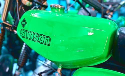Transparente Simson S50B Aufkleber IFA Electronic Tank Seitendeckel Hell Premium