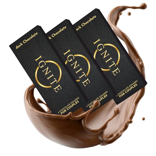 Image of MBDH Wellness Ignite Chocolate Bars (3 Box) | Dark Chocolate Bar To Improve Mood & Performance | Vitality, Arousal And Energy | Vegetarian, Gluten-Free For Men & Women, 370 Grams