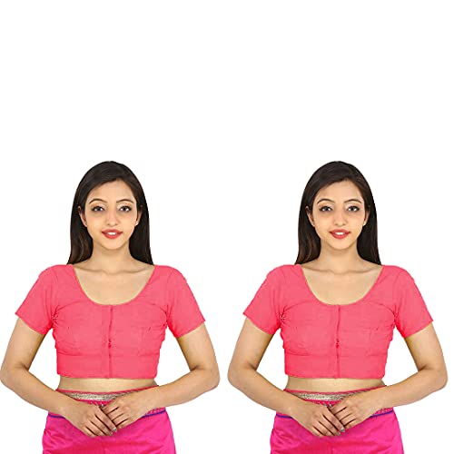 Image of Namita Women's Rubia Cotton Solid Half Sleeve Blouse