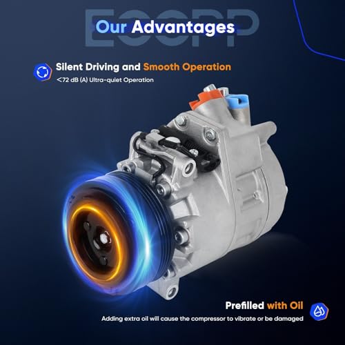 Image of ECCPP AC Compressor Fit for BMW X5 4.4L 4.8L 2004 2005 2006 AC Compressor with Clutch