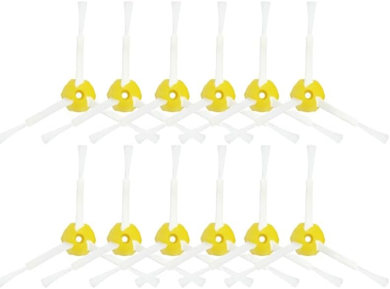 Side Brushes Aero Vac Beater Bristle Main Roller Brush Wheel for I-R-OBOT Roomba 600 620 630 650 660 680 Vacuum Cleaner(12pcs Side Brush)