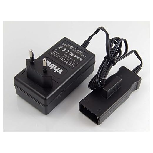 vhbw 220 V nätdel laddare laddkabel lämplig för verktyg Gardena 380 C spårgräsklippare, 380 EC spindelgräsklippare, 380 LI spårgräsklippare, 4025–20