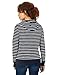 Amazon Essentials Women's Regular-Fit Brushed Back Fleece Pullover Hoodie (Available in Plus Size), Navy Stripe, Large
