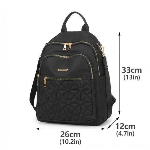 Mochila pequeña de nylon para mujer, ligera y casual miniatura 3
