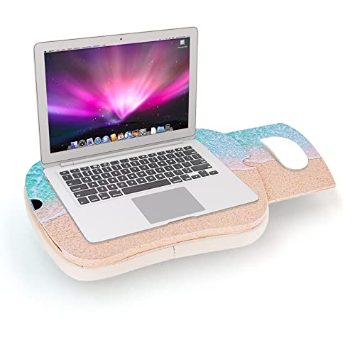 QIELIZI-Portable-Lap-Desk-with-Detachable-PillowRetractable-LeftRight-Mouse-Pad-TrayLaptop-Tablet-Notebook-Computer-Stand-Table-for-WorkOfficeHomeBedSofa-etc1-Sandbeach