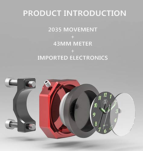 1 waterdicht motorfiets stuur horloge universele digitale klok