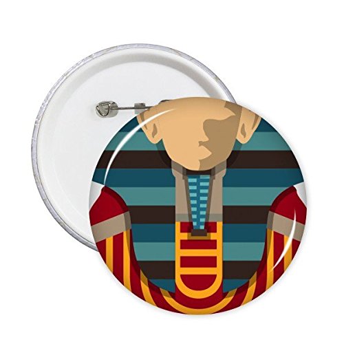 Broches rondes Égypte illustration abstraite pharaon finitions soignées L