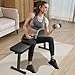 Erhigher Flat Bench, Foldable Flat Weight Bench Home Gym Workout Bench Strength Training Bench Press Black