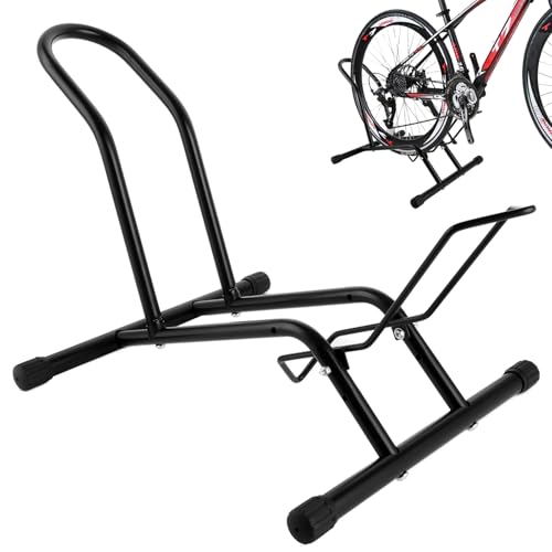 DAJAVE Fahrradständer Boden Verstellbarer Fahrradstand Stahl, Freistehender Fahrradhalter Abstellständer Fahrradständer Montages, Fahrradständer für 20-29 MTB,E-Bikes,Rennrad