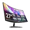 Sceptre Nuevo monitor curvo para juegos de 27 pulgadas 240Hz 1500R DP x2 HDMI x2 Altavoces integrados Máquina Negro 2026 (Serie C275B)