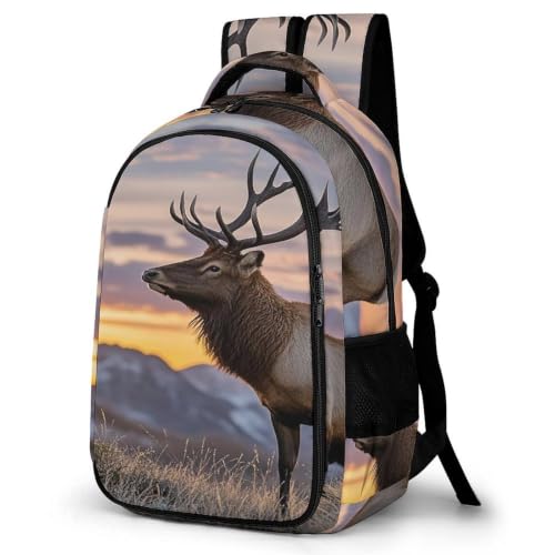 Mochila de viaje para escapadas de fin de semana con diseño de ciervo