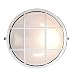 Access Lighting 20294-WH/FST Nauticus 7.5-inch Wet Location ADA Round Bulkhead, White Finish with Frosted Glass