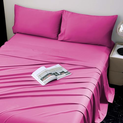 Lucid Hot Pink Bamboo Sheet Set