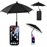スマホ遮光フード スマホ傘 クリップ固定式 ミニサイズ 日除け 遮光 反射防止 眩しさ対策 可愛い スマホの過熱防止 防雨 スマホホルダー 車 自転車 アウトドア ミニ 取付簡単 曲げる 展開直径27㎝