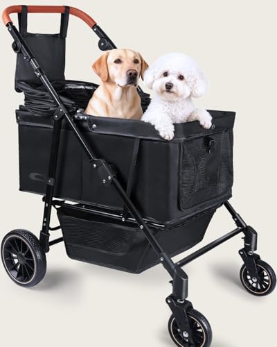 Dog Stroller for Large & Medium Dogs (20–132 lbs), Pet