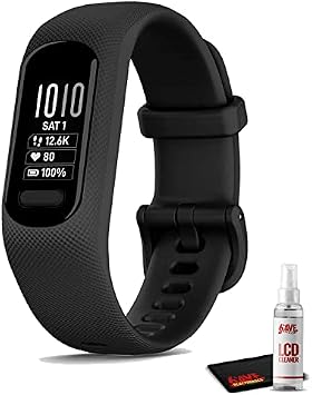Garmin vivosmart 5 Fitness Tracker Black Bundle