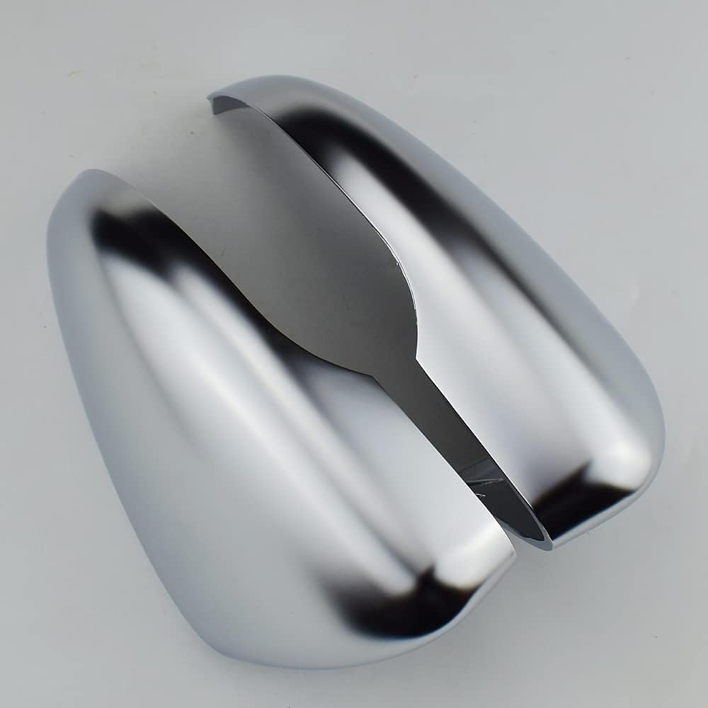 1 Pair Silver Exterior Rearview Mirror Housings Door Mirror Covering Caps Compatible with VW Go-lf 6 2008-2012
