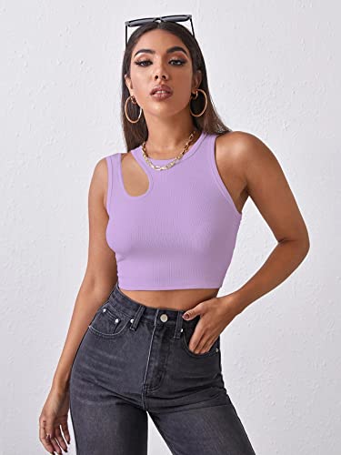 Image of Shasmi Women's Striped Slim Fit Crop, Ribbed, Stylish Tank Top, Soft and Comfy Fabric has Some Stretch