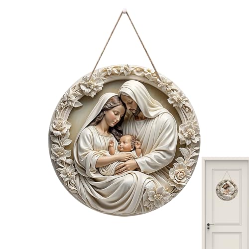 Figuras para el Belén | Decoración Navideña De Pared | Figura De Nacimiento De Jesús | para Pared Ventana Salón Y Puerta Principal
