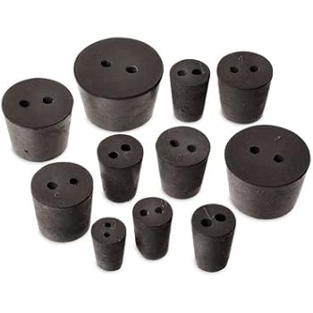 60 Black Rubber Stoppers Assortment 2lbs Stopper Variety Of One Hole Two Hole Solid Sizes Science Lab Rubber Stoppers Amazon Com Industrial Scientific