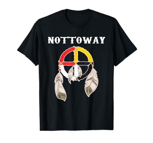 Nottoway People Tribe Powwow Native Indian Medicine Wheel T-Shirt